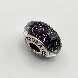 Pandora Dark Purple Faceted Charm